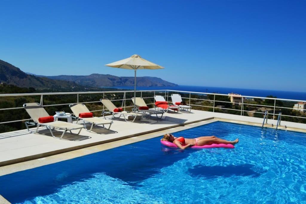 Villa Vuna - Private Pool -Sea View Ханья Экстерьер фото