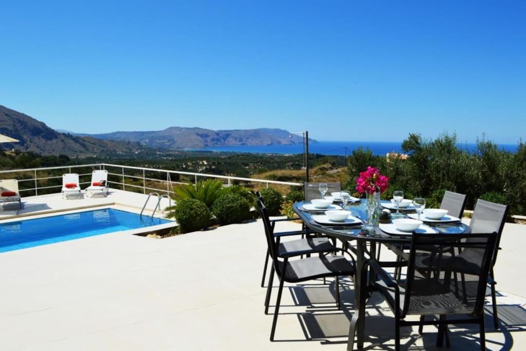 Villa Vuna - Private Pool -Sea View Ханья Экстерьер фото