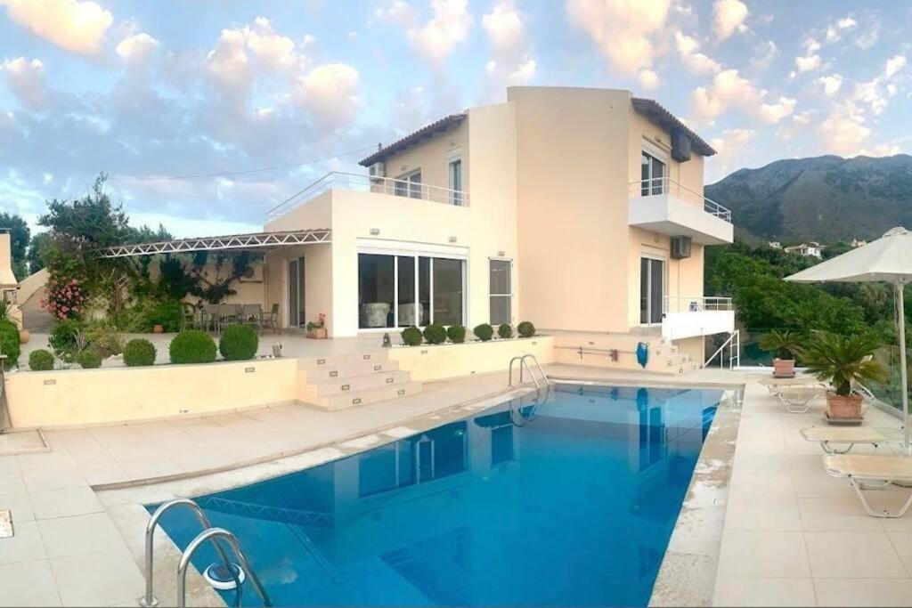 Villa Vuna - Private Pool -Sea View Ханья Экстерьер фото