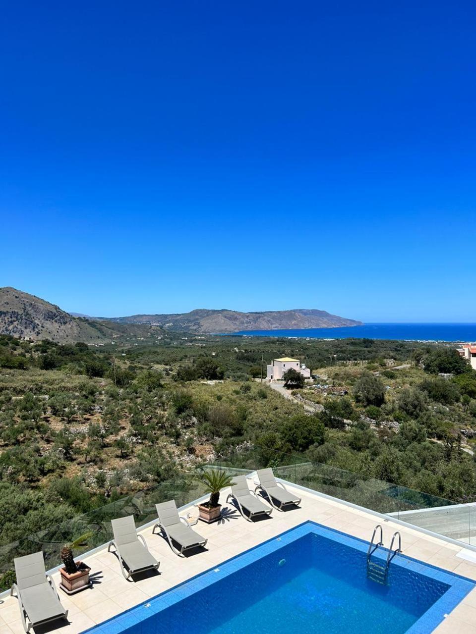 Villa Vuna - Private Pool -Sea View Ханья Экстерьер фото