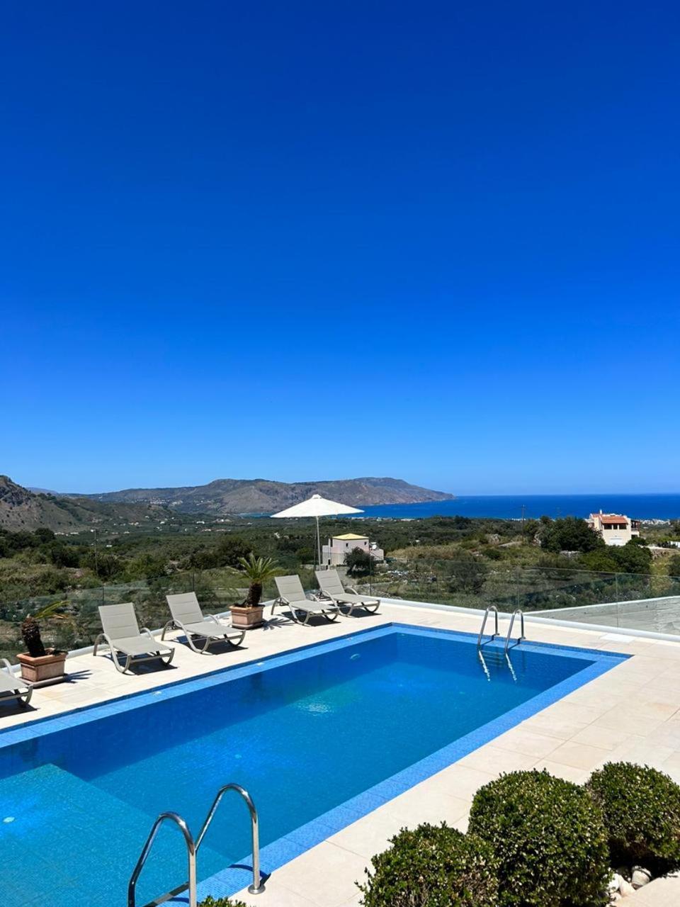 Villa Vuna - Private Pool -Sea View Ханья Экстерьер фото