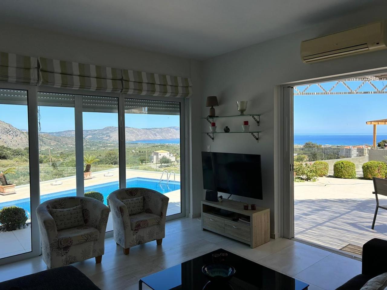 Villa Vuna - Private Pool -Sea View Ханья Экстерьер фото